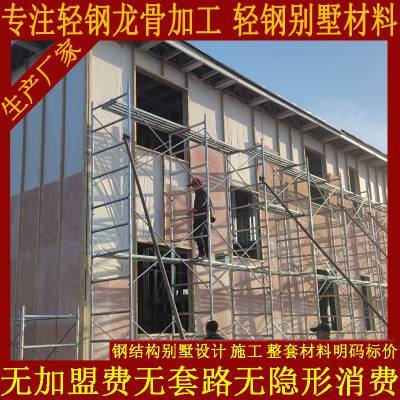 建阳市轻钢别墅源头厂家 建轻钢结构房屋主体材料共享工厂造价